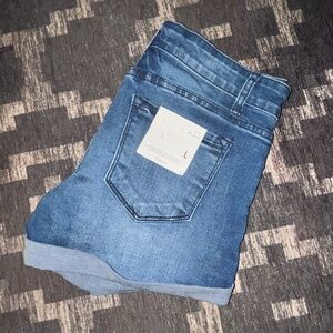 Kancan Denim Cuffed Shorts Size L